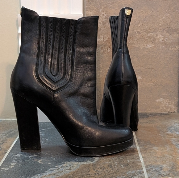 Guess Womens Black High Heel Boots Size 8 - Picture 5 of 6